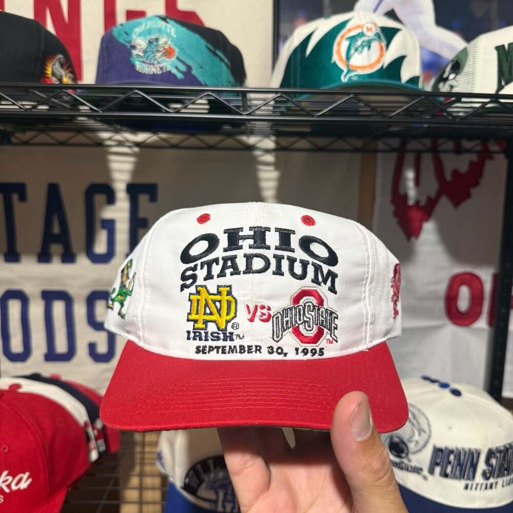 Vintage Logo 7 Ohio State Buckeyes vs Notre Dame Fighting Irish Ohio Stadium 199
